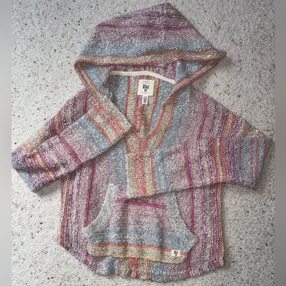 Multicolor Billabong Cropped Sweatshirt
